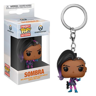 Funko Pop Keychain Overwatch Sombra #? Pop! TV Vinyl 9,5 cm Colecionável