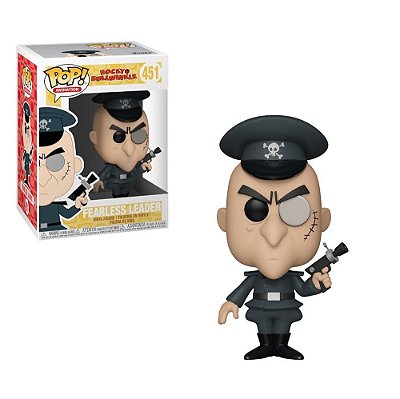 Funko Pop Rocky Bullwinkle Fearless Leader #451 Pop! TV Vinyl 9,5 cm Colecionável