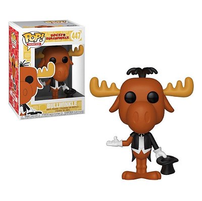 Funko Pop Rocky Bullwinkle Bullwinkle #447 Pop! TV Vinyl 9,5 cm Colecionável