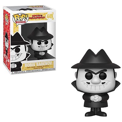 Funko Pop Rocky Bullwinkle Boris Badenov #449 Pop! TV Vinyl 9,5 cm Colecionável