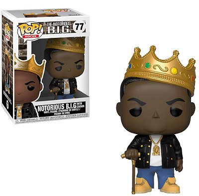 Funko Pop Rocks The Notorius B.I.G Notorius B.i.g #77 Pop! TV Vinyl 9,5 cm Colecionável