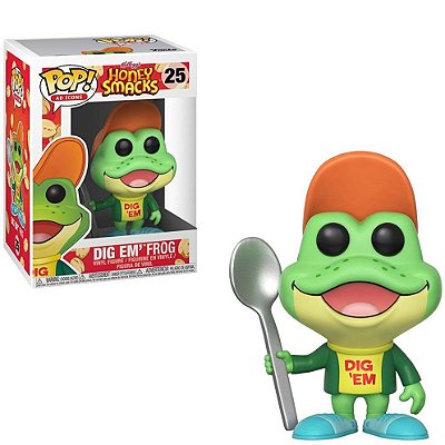 Funko Pop Honey Smacks Dig Em Frog #25 Pop! TV Vinyl 9,5 cm Colecionável