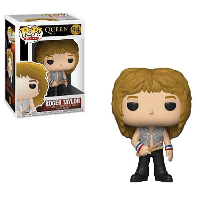 Funko Pop Rocks Queen Roger Taylor #94 Pop! TV Vinyl 9,5 cm Colecionável