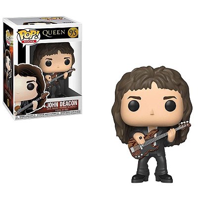 Funko Pop Rocks Queen John Deacon #95 Pop! TV Vinyl 9,5 cm Colecionável