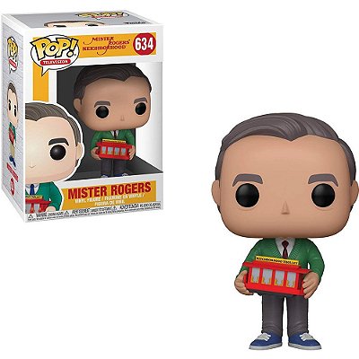 Funko Pop Mister Rogers Neighborhood Mister #634 Pop! TV Vinyl 9,5 cm Colecionável