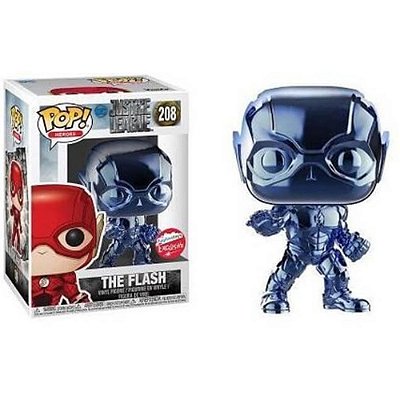 Funko Pop Justice League The Flash Blue #208 Pop! TV Vinyl 9,5 cm Colecionável