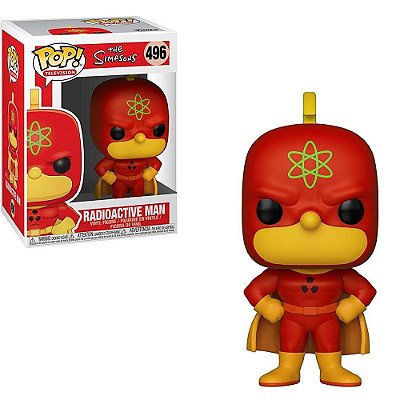 Funko Pop The Simpsons Homer Radioactive Man #496 Pop! TV Vinyl 9,5 cm Colecionável