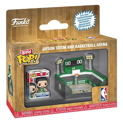 Funko Bitty Pop Nba Town Jayson Tatum And Basketball Arena 2,5Cm Miniatura Oficial Funko Drive Co...