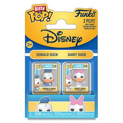 Funko Bitty Pop 2Pack Disney Donald & Daisy 2,5Cm Miniatura Oficial Funko 2,5cm Miniatura Oficial...
