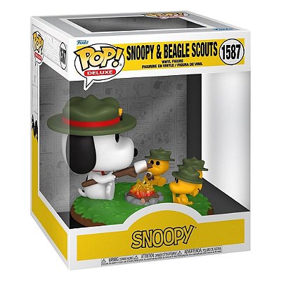 Funko Pop Deluxe Peanuts Snoopy Deluxe Snoopy & Beagle Scouts #1587 Vinil 13 Cm Oficial Funko Vin...