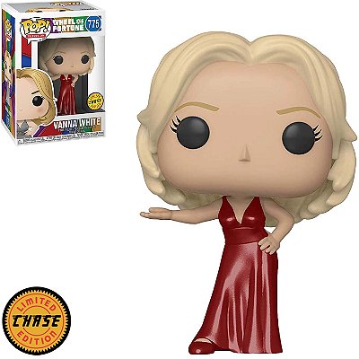 Funko Pop Chase Wheel Of Fortune Vanna White #775 Variante Rara 1 Em 6 Vinil 9,5Cm Vinil 9,5 cm O...