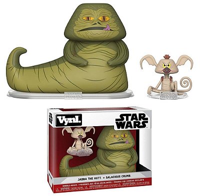 Funko Vynl Star Wars Jabba The Hutt + Salacious Crumb 2Pack 2-Pack Edição Vinyl Oficial Funko Dri...