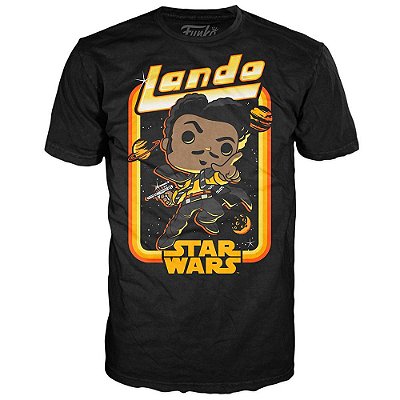 Camiseta Funko Tees Star Wars Lando In Space Xx Algodão Oficial Funko