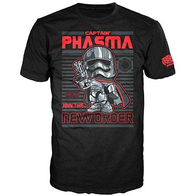 Camiseta Funko Tees Star Wars 7 Cap.Phasma Xl Tamanho XL Algodão Oficial Funko