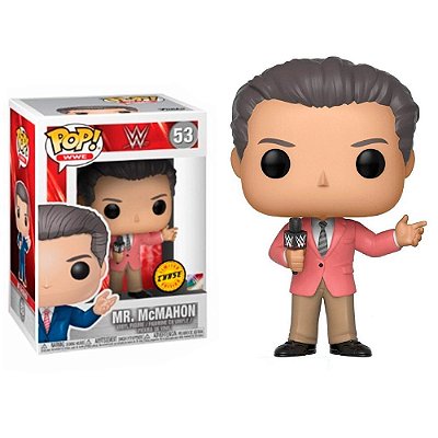 Funko Pop Chase Wwe Mc Mahon #53 Variante Rara 1 em 6 Vinil 9,5cm