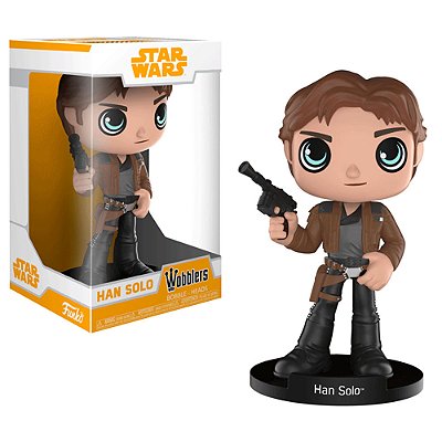 Funko Pop Funko Wobbles Star Wars Han Solo Vinil 9,5 cm Oficial Funko