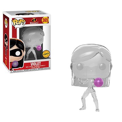 Funko Pop Chase Disney Incredibles 2 Violet #365 Variante Rara 1 Em 6 Vinil 9,5Cm Vinil 9,5 cm Of...