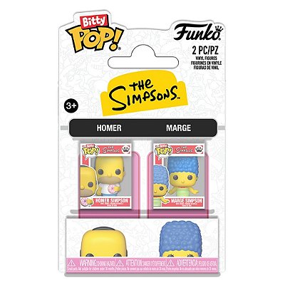 Funko Bitty Pop 2Pack The Simpsons Homer & Marge 2,5Cm Miniatura Oficial Funko 2,5cm Miniatura Of...