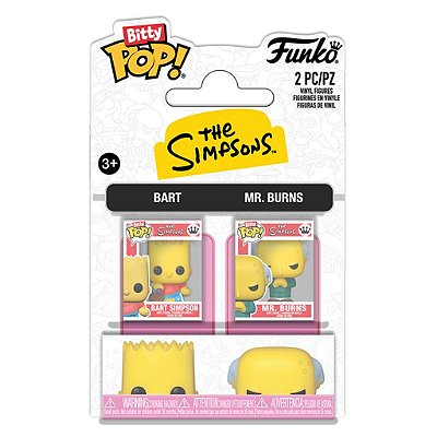 Funko Bitty Pop 2Pack The Simpsons Bart & Mr.Burns 2,5Cm Miniatura Oficial Funko 2,5cm Miniatura ...