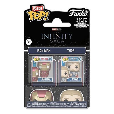 Funko Bitty Pop 2Pack Marvel Iron Man & Thor 2,5Cm Miniatura Oficial Funko 2,5cm Miniatura Oficia...