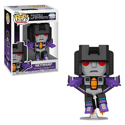 Funko Pop Chase Transformers S6 Skywarp #168 Variante Rara 1 Em 6 Vinil 9,5Cm Vinil 9,5 cm Oficia...