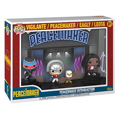 Funko Pop Peacemaker Moments Peacemaker Introduction 01 #70260 Vinil 9,5 cm Oficial Funko