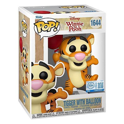 Funko Pop Disney Winnie Pooh S3 Tigger W/Ballon Ex #1644 Vinil 9,5 cm Oficial Funko