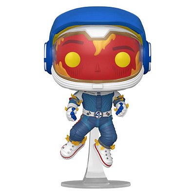 Funko Pop Marvel Fantastic 4 Firts Steps Human Torch Ex #1521 Vinil 9,5 cm Oficial Funko