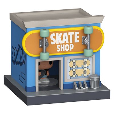 Funko Bitty Pop Towns Skateboarder And Skate Shop 2,5Cm Miniatura Oficial Funko 2,5cm Miniatura O...