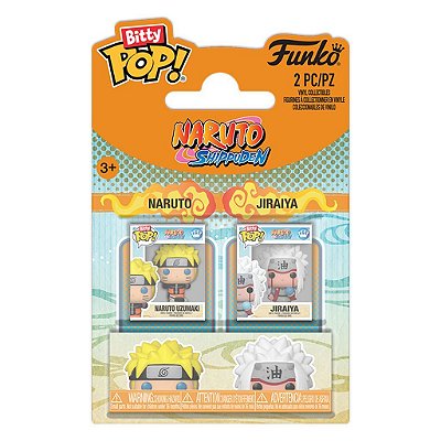 Funko Bitty Pop 2Pack Naruto Naruto & Jiraiya 2,5Cm Miniatura Oficial Funko 2,5cm Miniatura Ofici...