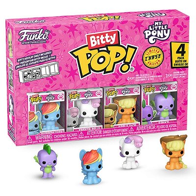 Funko Bitty Pop Mlp Rainbow Dash 4Pack 2,5Cm Miniatura Oficial Funko 2,5cm Miniatura Oficial Funko