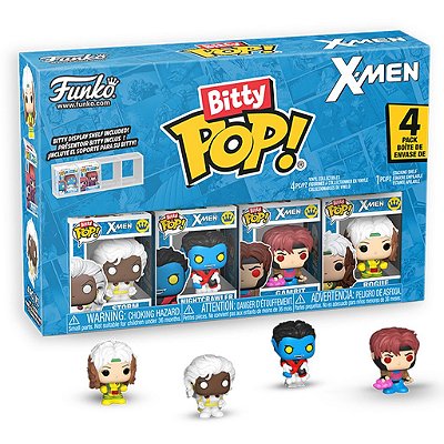 Funko Bitty Pop Marvel X-Men Gambit 4Pack 2,5Cm Miniatura Oficial Funko 2,5cm Miniatura Oficial F...