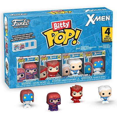 Funko Bitty Pop Marvel X-Men Magneto 4Pack 2,5Cm Miniatura Oficial Funko 2,5cm Miniatura Oficial ...