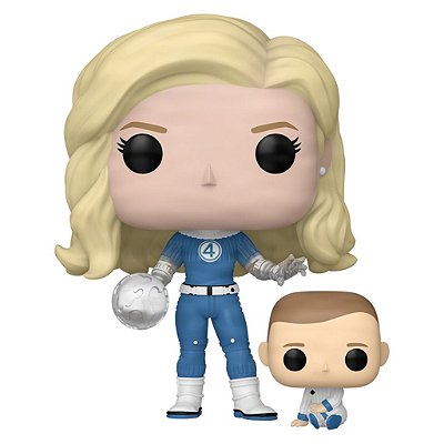 Funko Pop Marvel Fantastic 4 Firts St.Invisible Woaman Franklin #1514 Vinil 9,5 cm Oficial Funko
