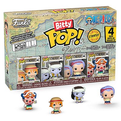 Funko Bitty Pop One Piece Nami 4Pack 2,5Cm Miniatura Oficial Funko 2,5cm Miniatura Oficial Funko