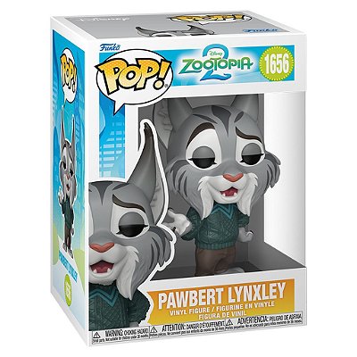 Funko Pop Disney Zootopia S2 Pawbert Lynxley #1656 Vinil 9,5 cm Oficial Funko