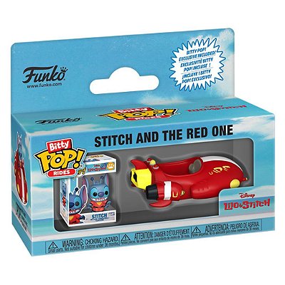 Funko Bitty Pop Disney Stitch Rides Stitch And The Red One 2,5Cm Miniatura Oficial Funko 2,5cm Mi...