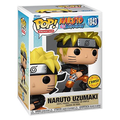 Funko Pop Chase Naruto S.Naruto Uzumaki #1843 Variante Rara 1 Em 6 Vinil 9,5Cm Vinil 9,5 cm Ofici...