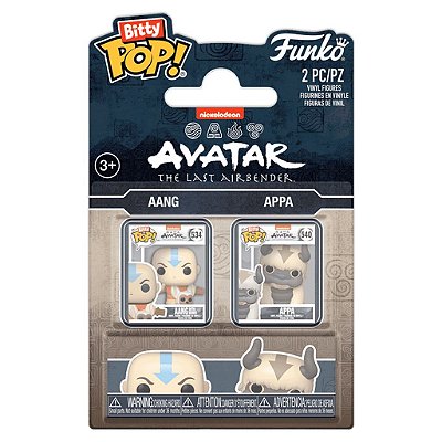 Funko Bitty Pop 2Pack Avatar The Last Airbender Aang & Appa 2,5Cm Miniatura Oficial Funko 2,5cm M...