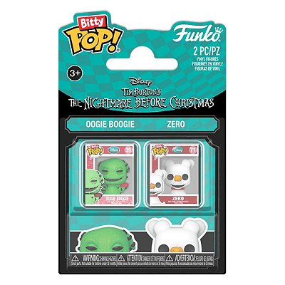 Funko Bitty Pop 2Pack Nbc Oogie Boogie & Zero 2,5Cm Miniatura Oficial Funko 2,5cm Miniatura Ofici...
