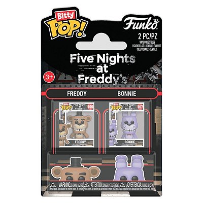Funko Bitty Pop 2Pack Five Nights Freddys Freddy & Bonnie 2,5Cm Miniatura Oficial Funko 2,5cm Min...