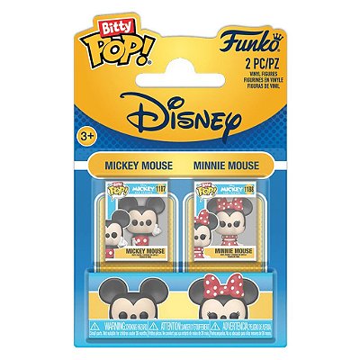 Funko Bitty Pop 2Pack Disney Mickey & Minnie 2,5Cm Miniatura Oficial Funko 2,5cm Miniatura Oficia...