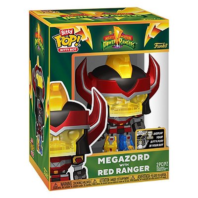 Funko Bitty Pop Power Rangers Bots Megazord Red Ranger 2,5Cm Miniatura Oficial Funko 2,5cm Miniat...
