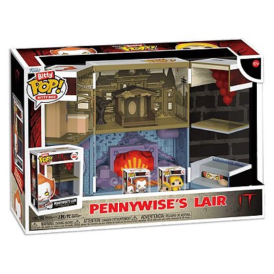 Funko Bitty Pop Boxes It Pennywise,S Lair 2,5Cm Miniatura Oficial Funko 2,5cm Miniatura Oficial F...