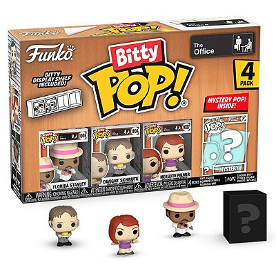 Funko Bitty Pop The Office Florida Stanley 4Pack 2,5cm Miniatura Oficial Funko