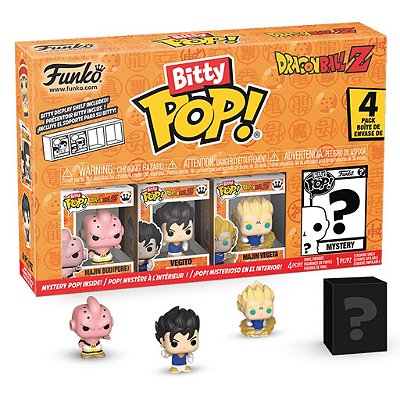 Funko Bitty Pop Dragon Ball Z Kid Buu 4Pack 2,5cm Miniatura Oficial Funko