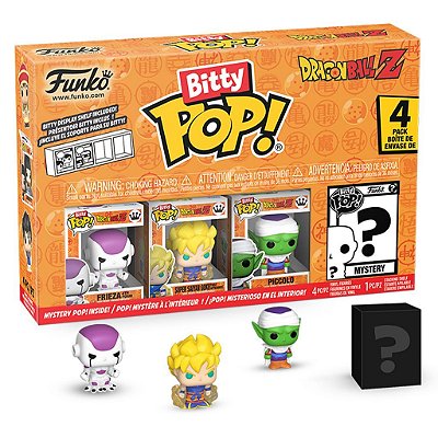 Funko Bitty Pop Dragon Ball Z Frieza 4Pack 2,5cm Miniatura Oficial Funko