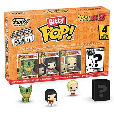 Funko Bitty Pop Dragon Ball Z Cell 4Pack 2,5cm Miniatura Oficial Funko