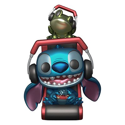 Funko Pop Disney Lilo Stitch-Stitch Plus Gamer Stitch #1564 Vinil 9,5 cm Oficial Funko