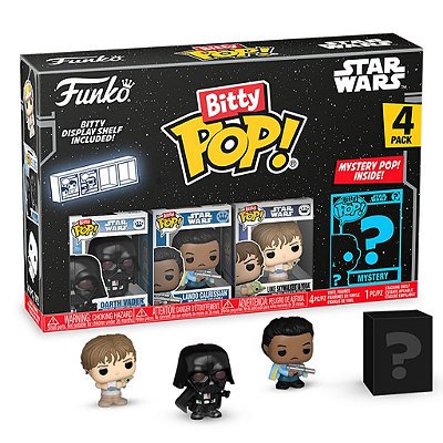 Funko Bitty Pop Star Wars Empire Darth Vader 4Pack 2,5cm Miniatura Oficial Funko